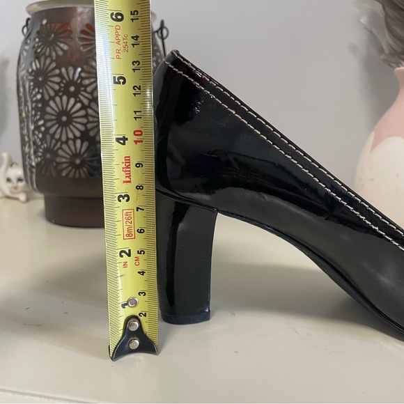 Liz Claiborne black shoes size 9M chunky heal - Picture 7 of 8